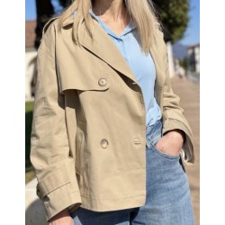 trench corto donna