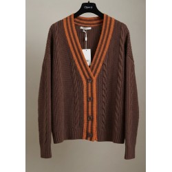 Cardigan caffè arancione