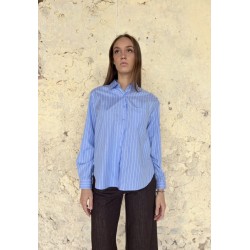 Camicia donna azzurra